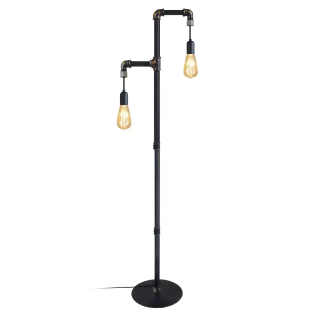 Tosel Hydraulik A Piantana 32x155 cm Nero 2 Luci
