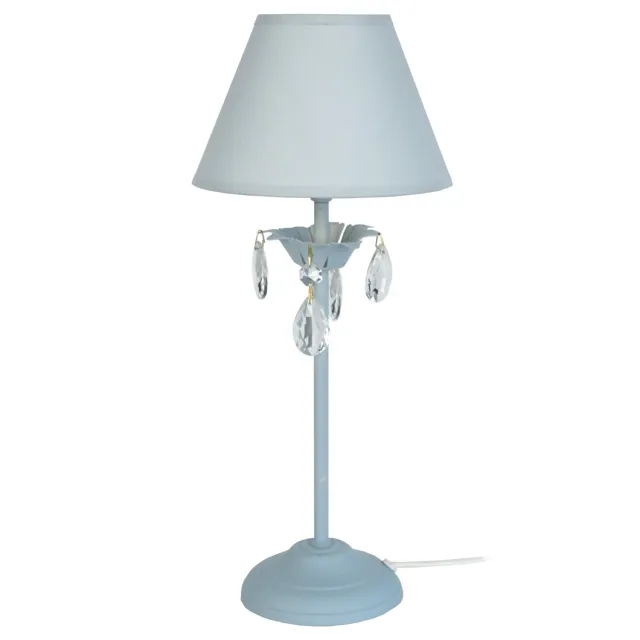 Tosel Pampilles lampada tavolo bianco colonna E14