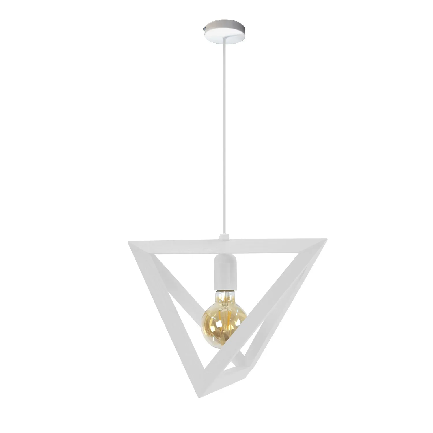 Tosel Tétraèdre C sospensione piramide legno naturale 35x100cm