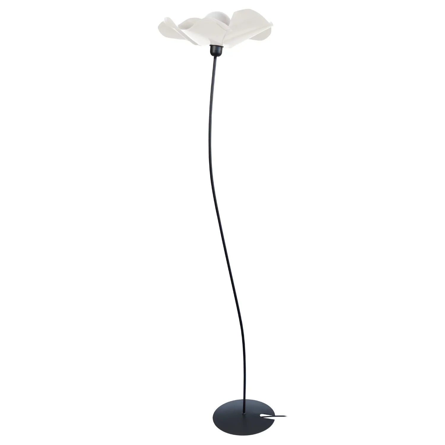 Tosel Blume Piantana 40x155 cm Nero Avorio Metallo