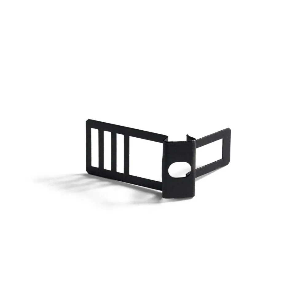 Creative Cables clip cavo metallo nero 16 mm