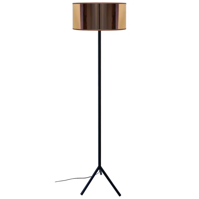 Tosel Trident A piantana treppiede nero rame