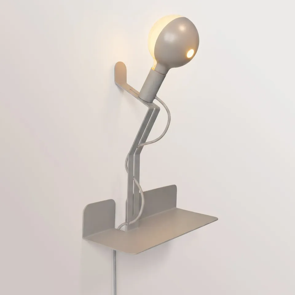 Creative Cables Murio Talia lampada mensola grigio