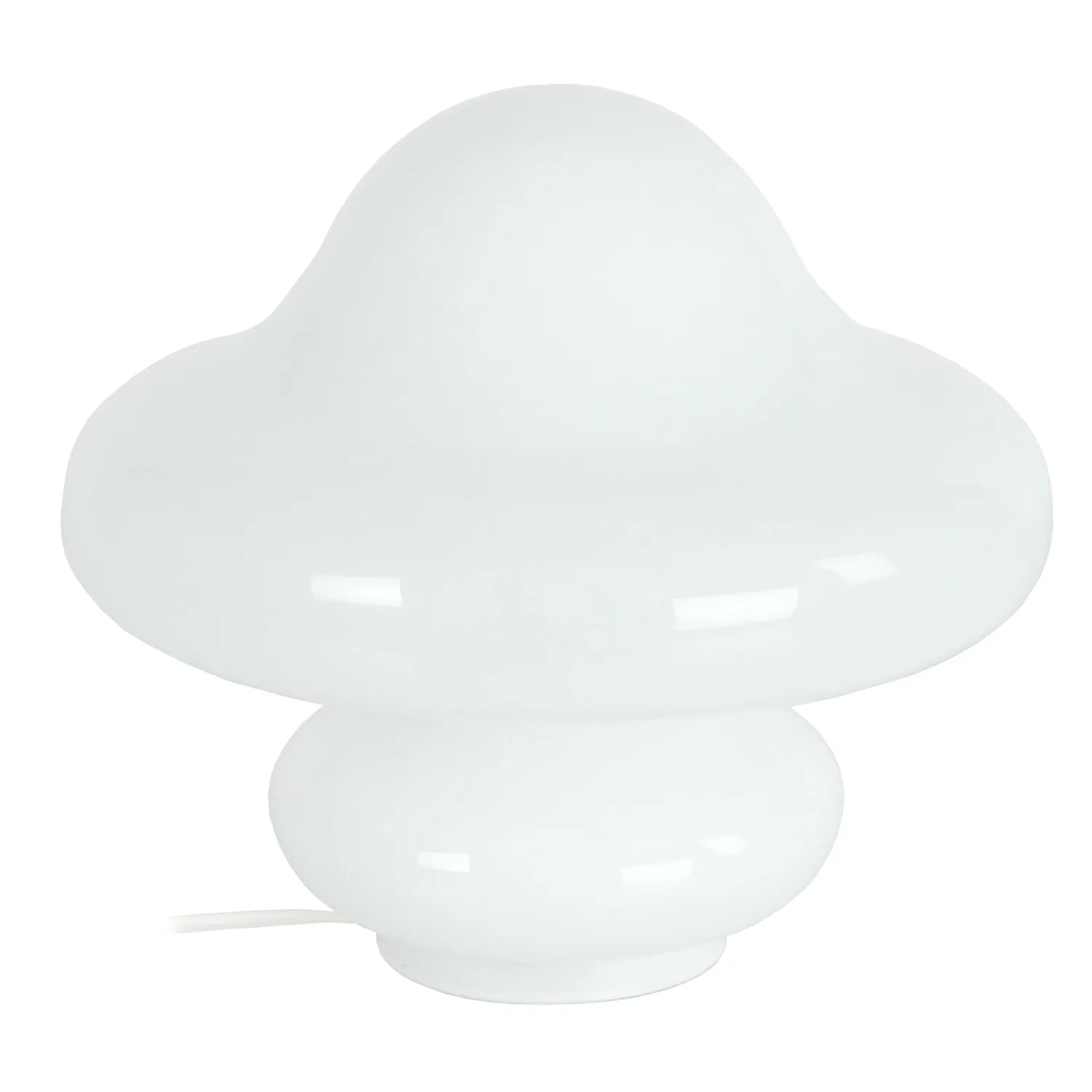Tosel Strumpf lampada fungo vetro bianca 20x23 cm