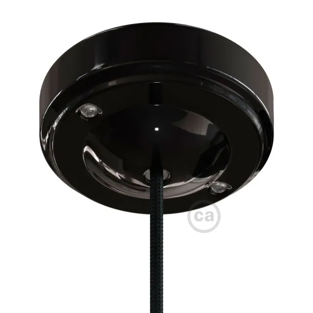 Creative Cables Minimal Rosone Porcellana Nero