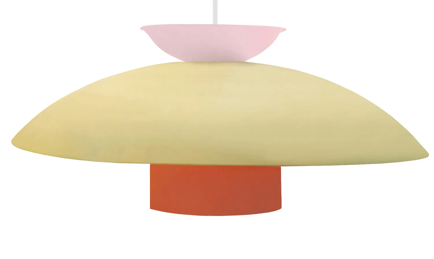 Tosel Greta sospensione arancione 40 cm cupola