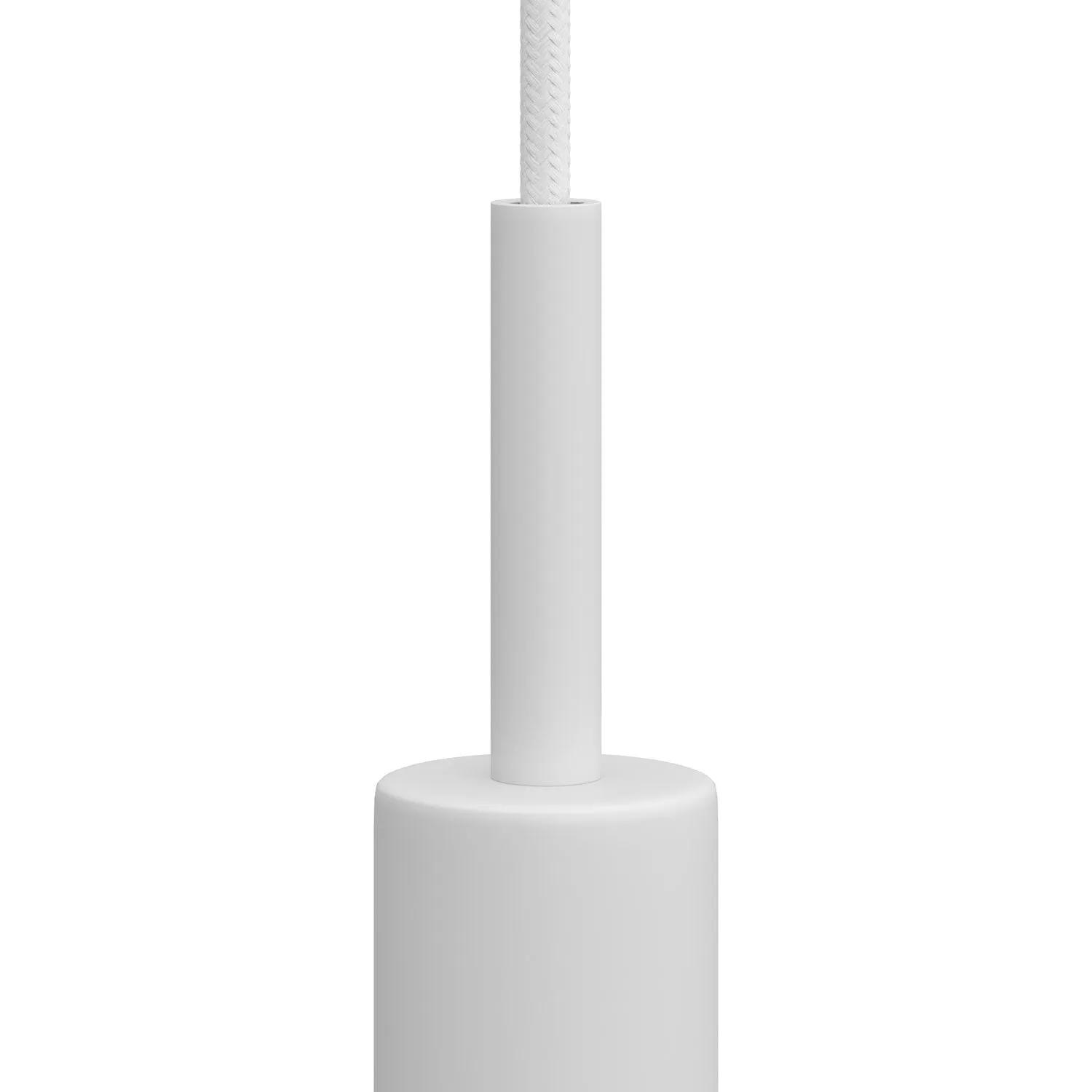 Creative Cables Serracavo Cilindrico Metallo Bianco 7 cm