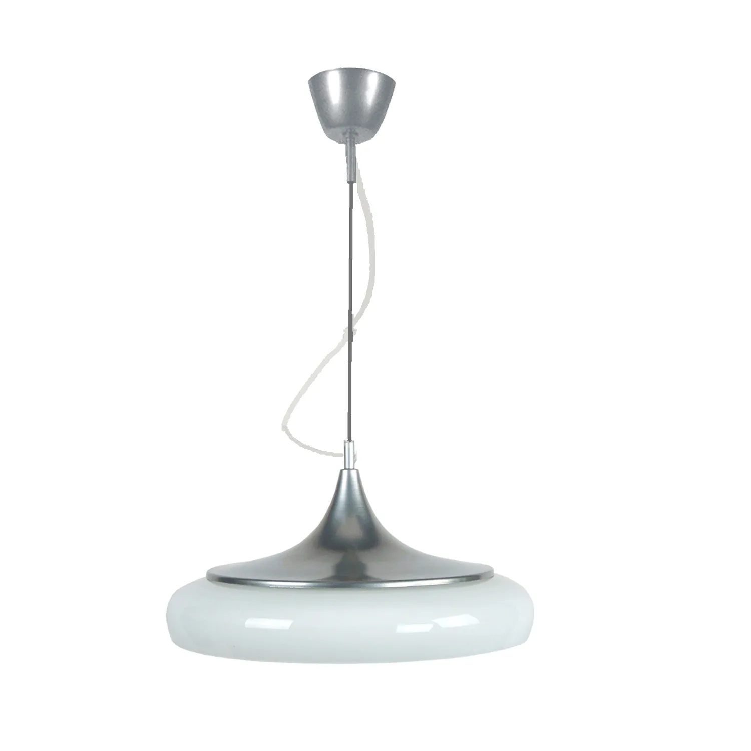 Tosel Divinity lampada a sospensione 41x100 cm nero-opale vetro