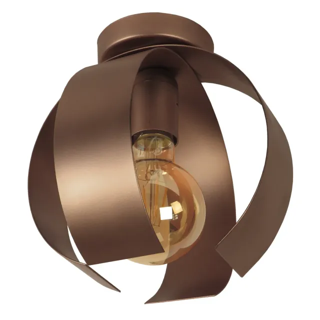 Tosel Malville plafoniera metallo bianco avorio 19 cm