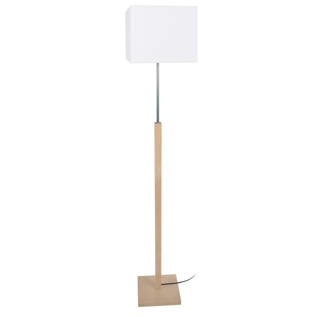 Tosel Frigga piantana colonna legno naturale-bianco 30x156cm E27