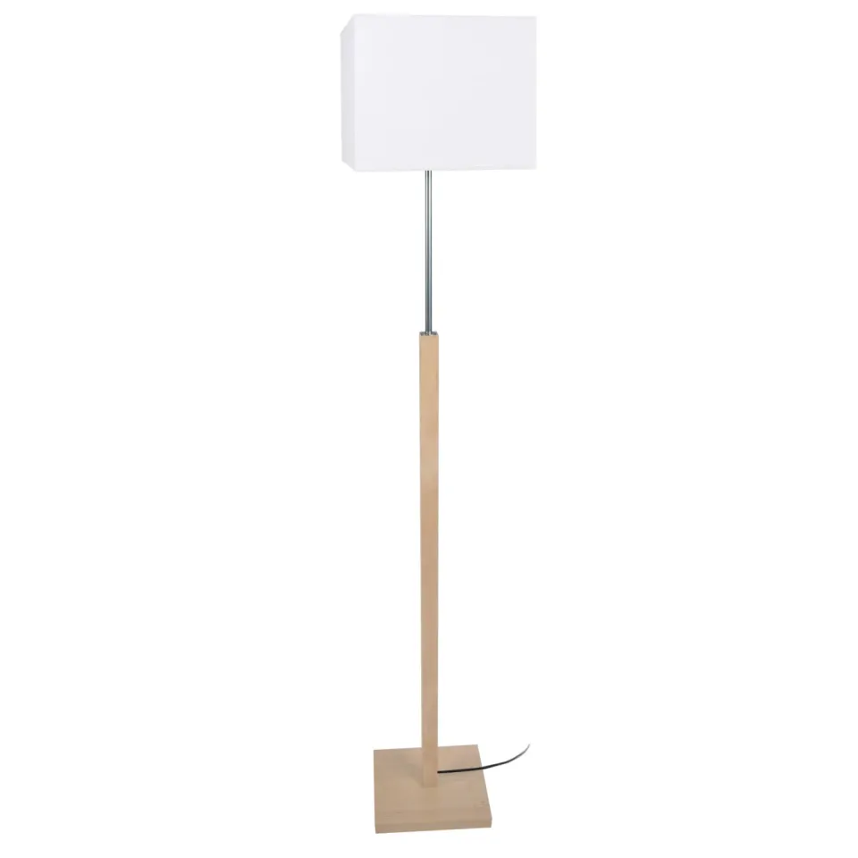 Tosel Frigga piantana colonna legno naturale-bianco 30x156cm E27