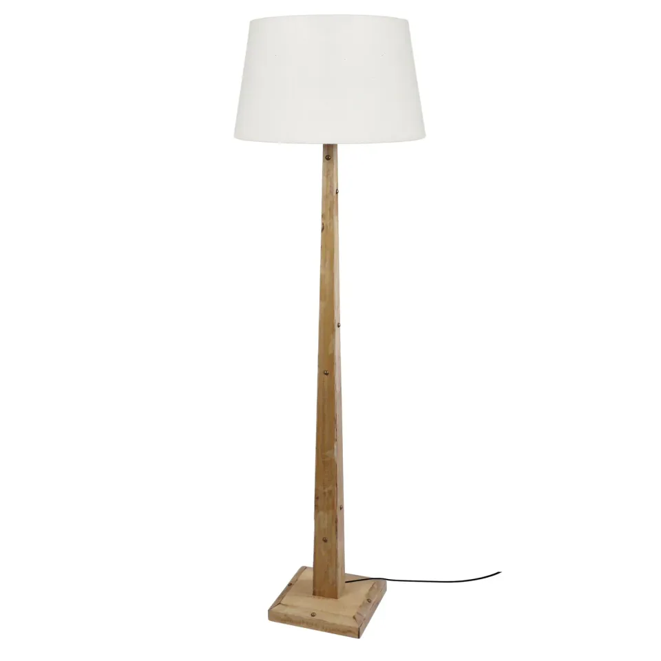 Tosel TACKS piantana legno 156cm E27 ecru