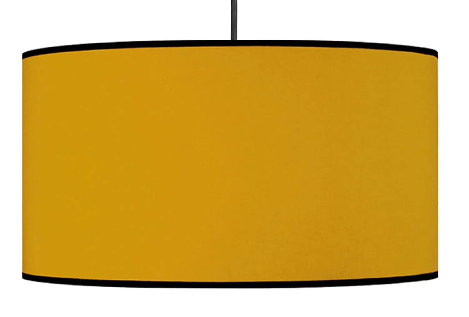 Tosel Agra sospensione cilindrica gialla 30x100 cm tessuto