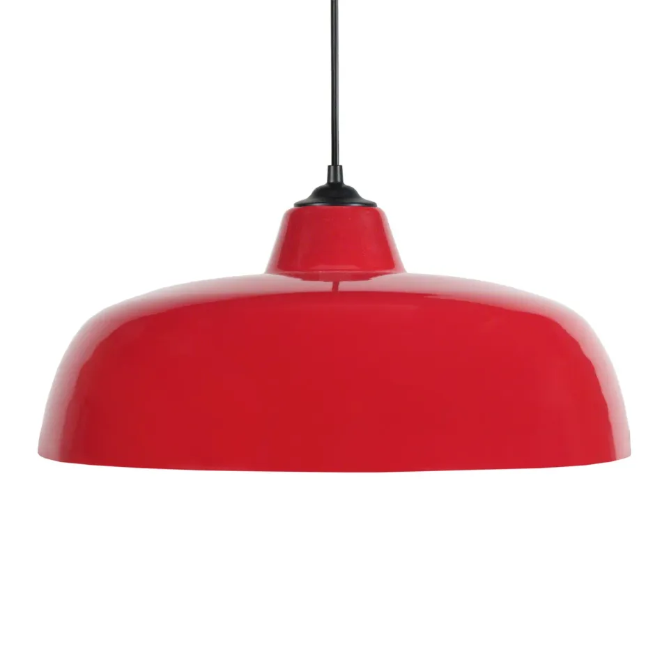 Tosel Trog sospensione metallo nero 32x100 cm E27