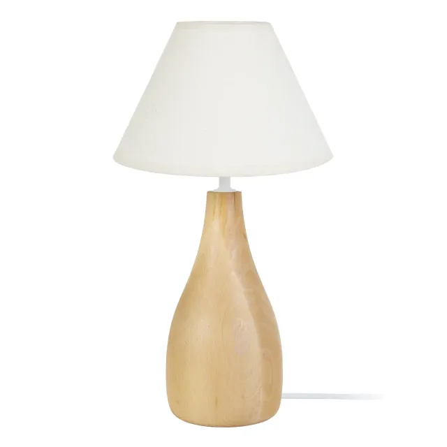 Tosel Bouteille Bois lampada tavolo naturale 40 cm