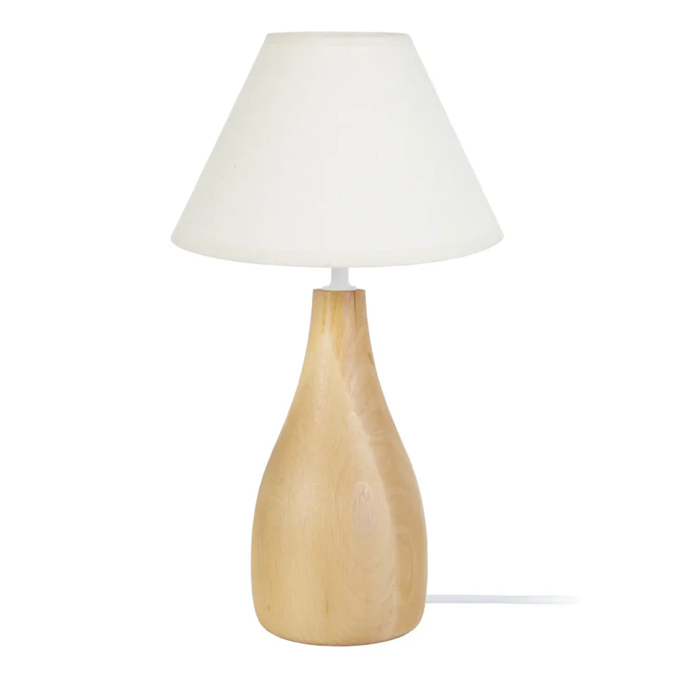 Tosel Bouteille Bois lampada tavolo naturale 40 cm