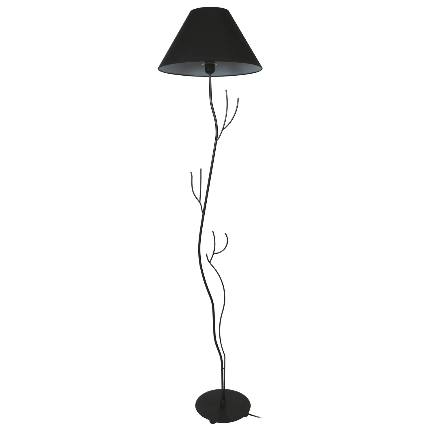 Tosel Arbore Piantana 40x168 cm Bianco Avorio e Oro Tessuto