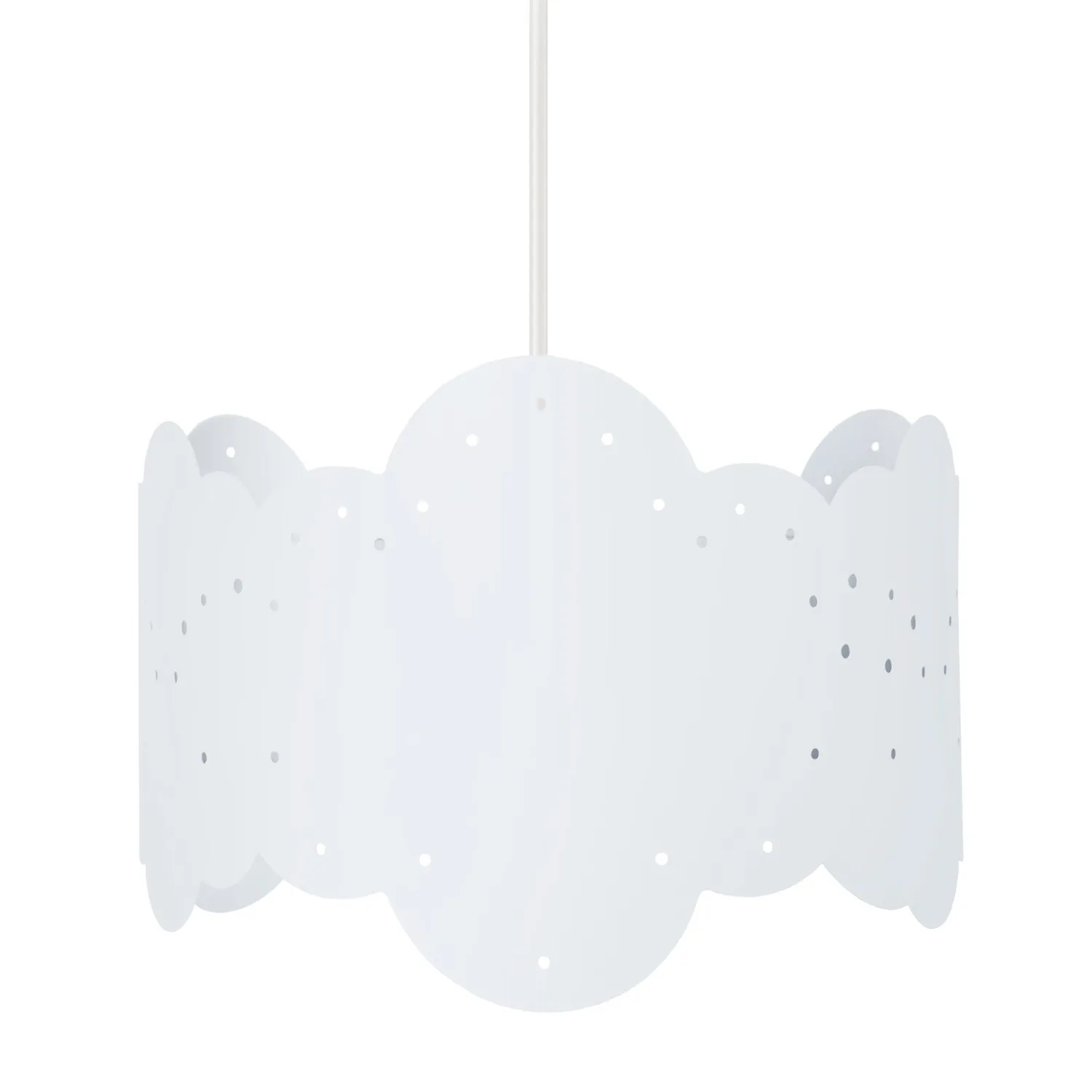 Tosel Nuage Sospensione 30x100 cm Metallo Bianca