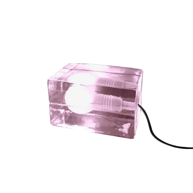 Tosel Billund lampada da scrivania vetro blu 10x16cm E27