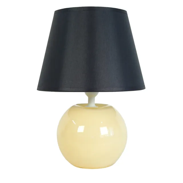 Tosel Alina lampada tavolo vetro crema grigio 48cm