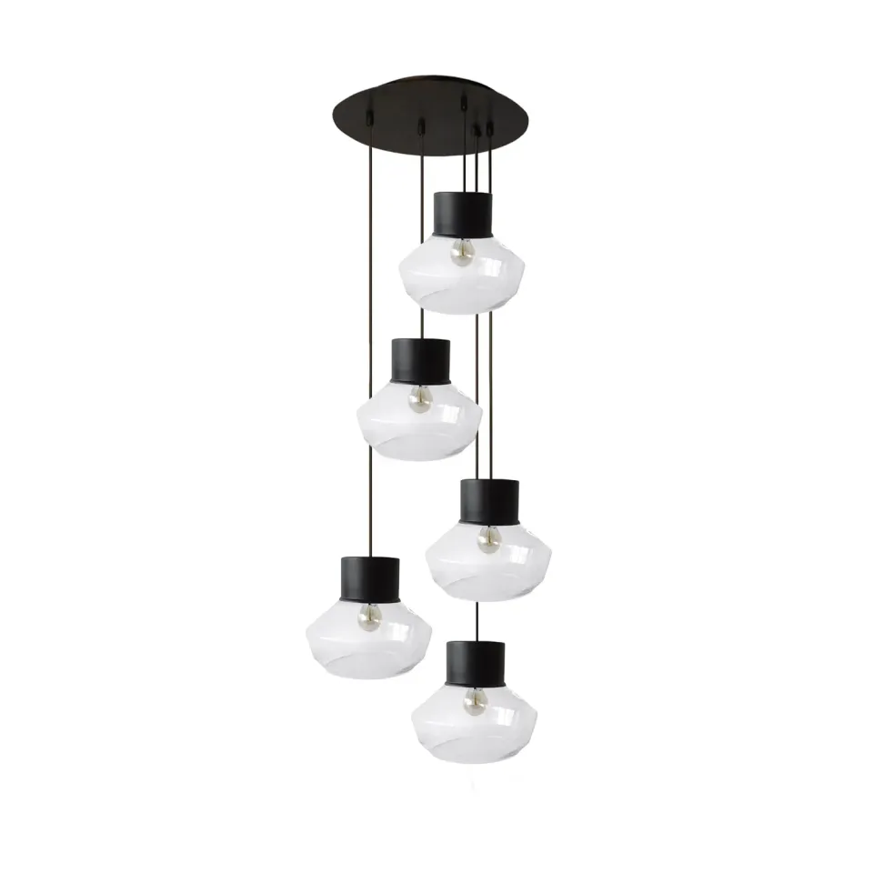 Tosel Odense lampadario 5 luci bianco 100 cm E27