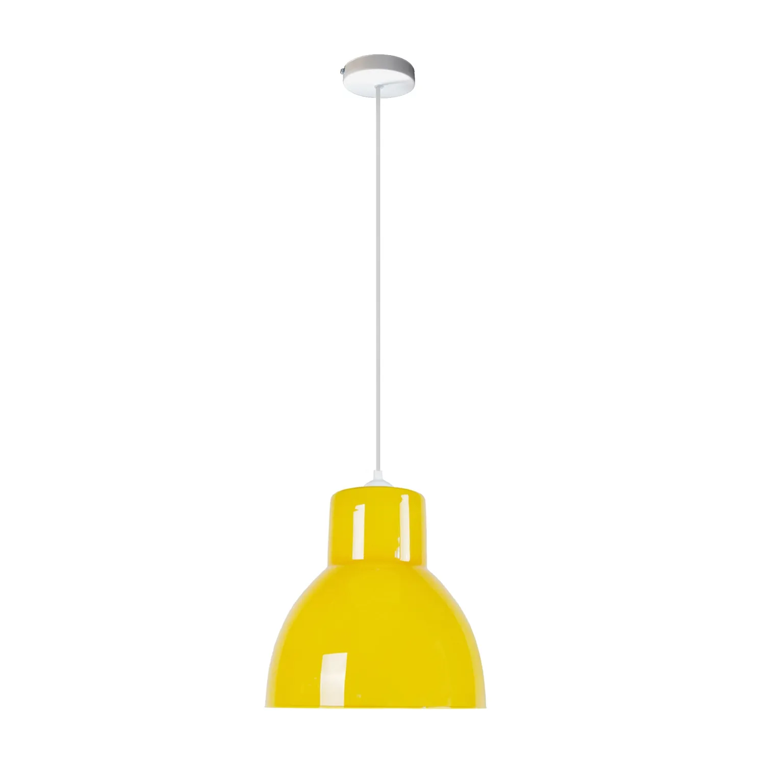 Tosel Cloche Verre B sospensione cupola vetro 25x100cm bianca