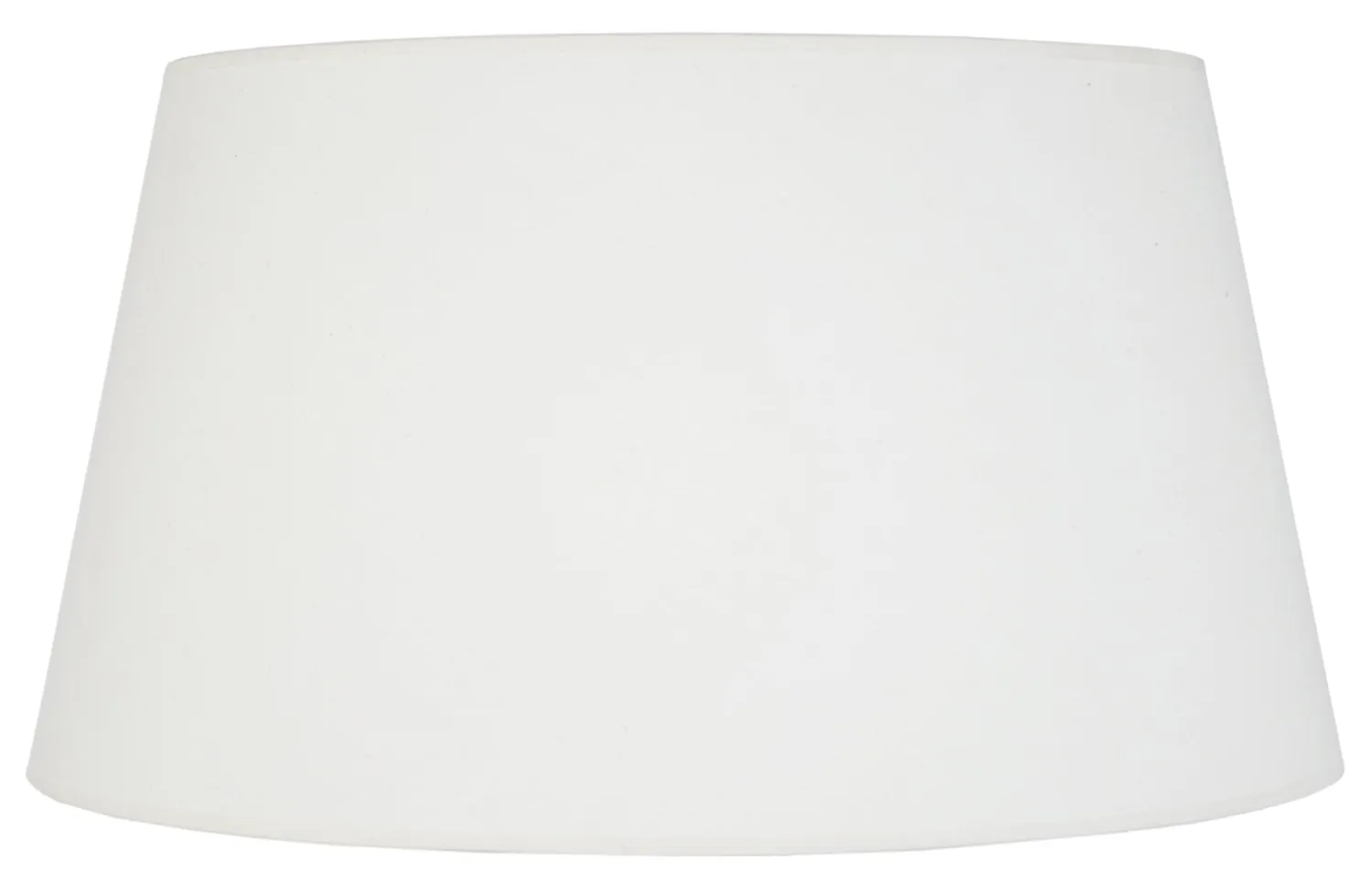 Tosel Tambour paralume tessuto bianco 45x27 cm