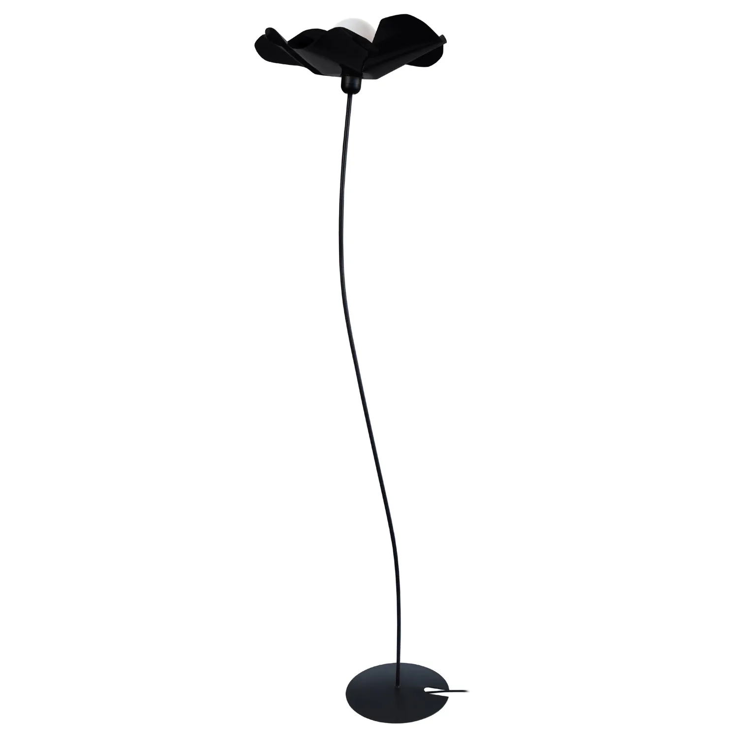 Tosel Blume Piantana 40x155 cm Nero Avorio Metallo