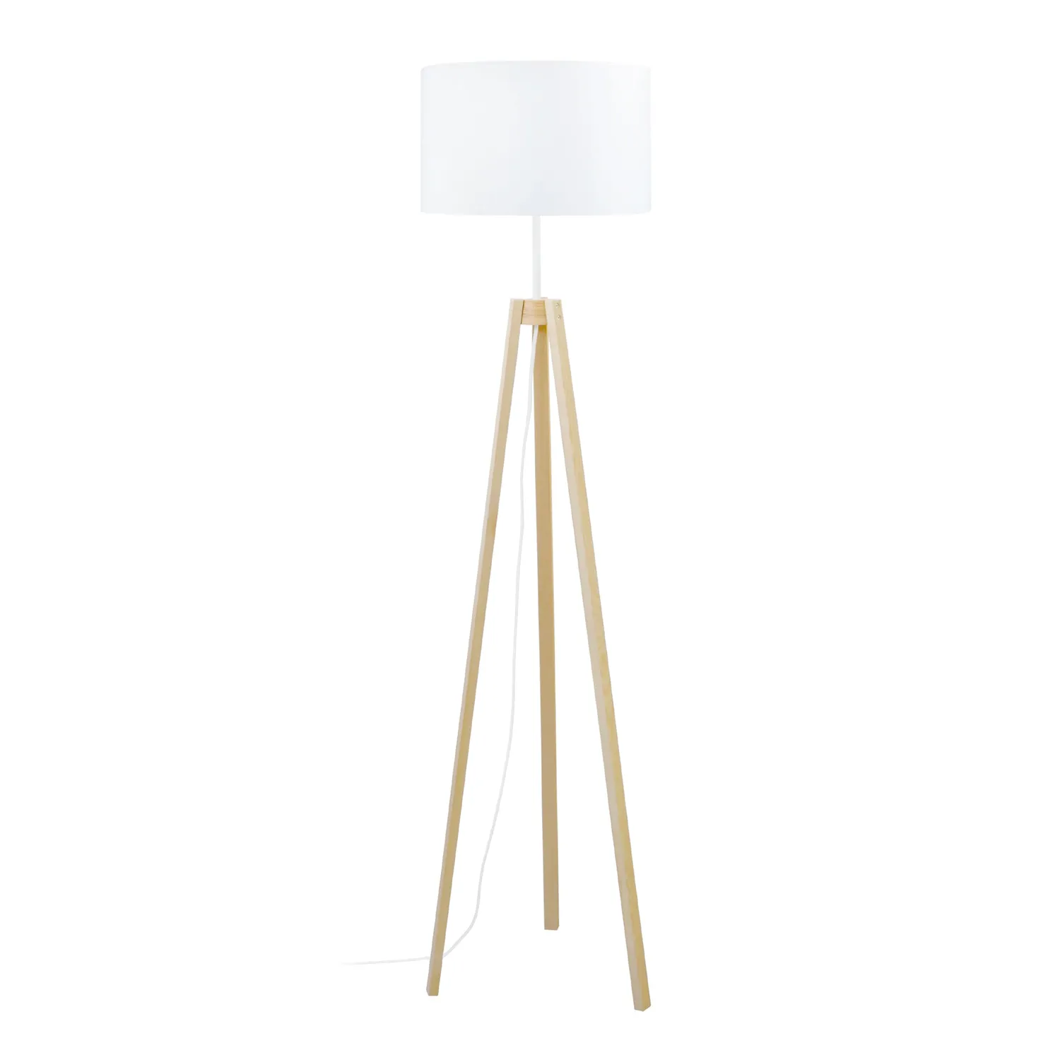 Tosel Viborg piantana treppiede 40x155 cm naturale-bianco