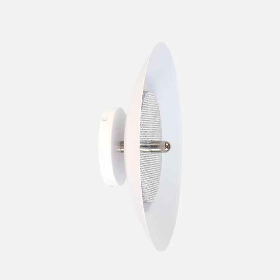 Souda Signal applique parete bianco nichel metallo