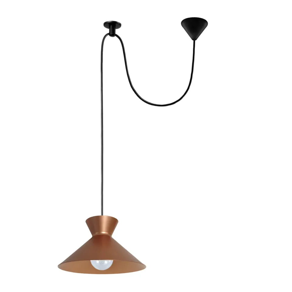 Tosel Leeds sospensione conica metallo 20x150 cm