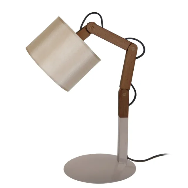 Tosel Freki lampada tavolo snodabile naturale ecrù 45 cm