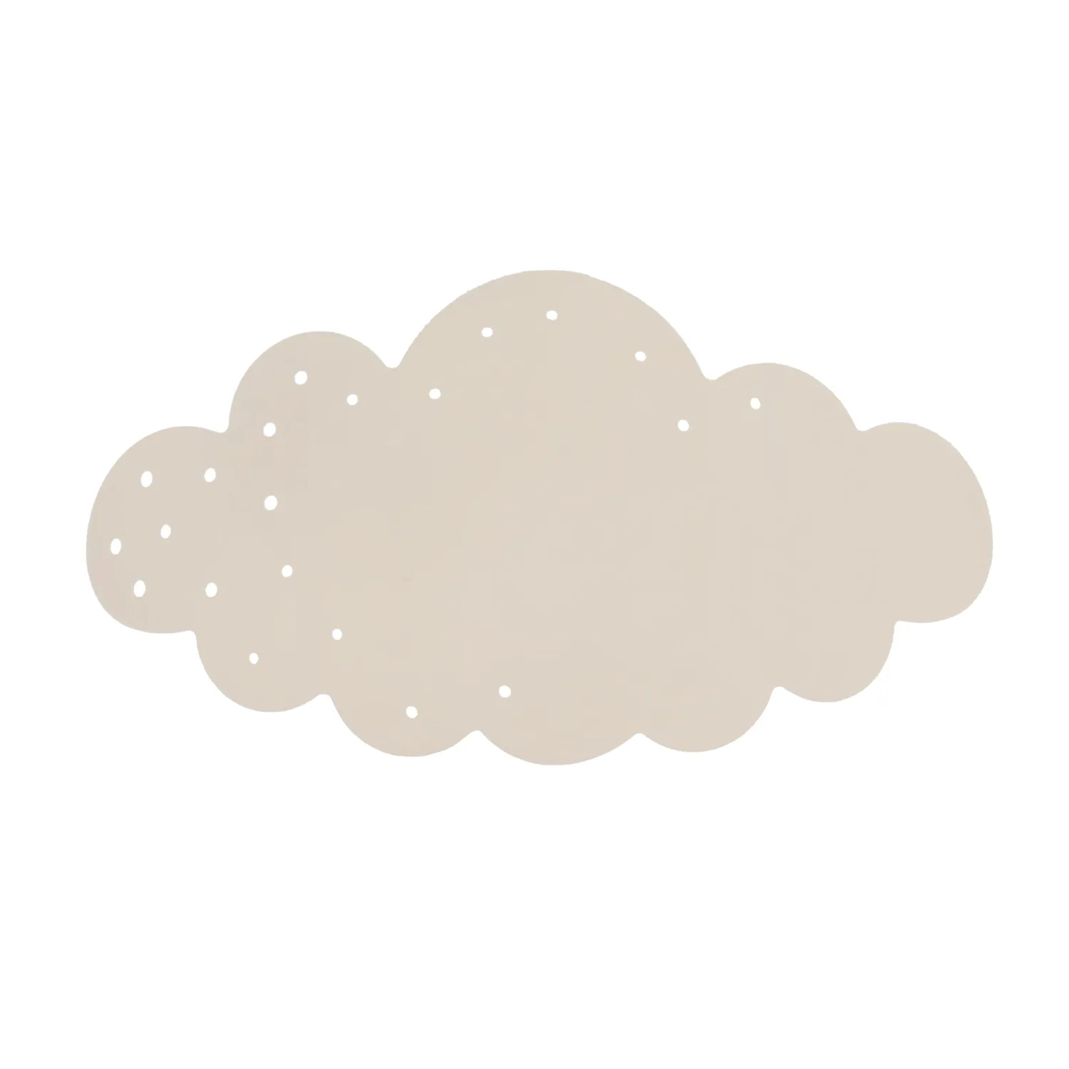 Tosel Nuage Applique Nuvola Bianca 34x9 cm Metallo