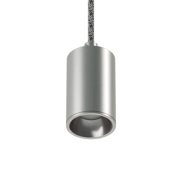 Creative Cables Bispot faretto GU10 titanio satinato dimmerabile
