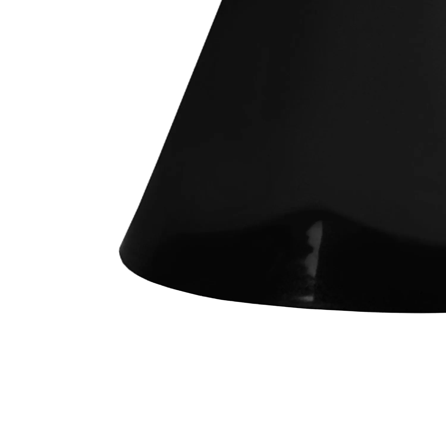 Tosel Polycone sospensione conica 22,5 cm bianca PVC E27