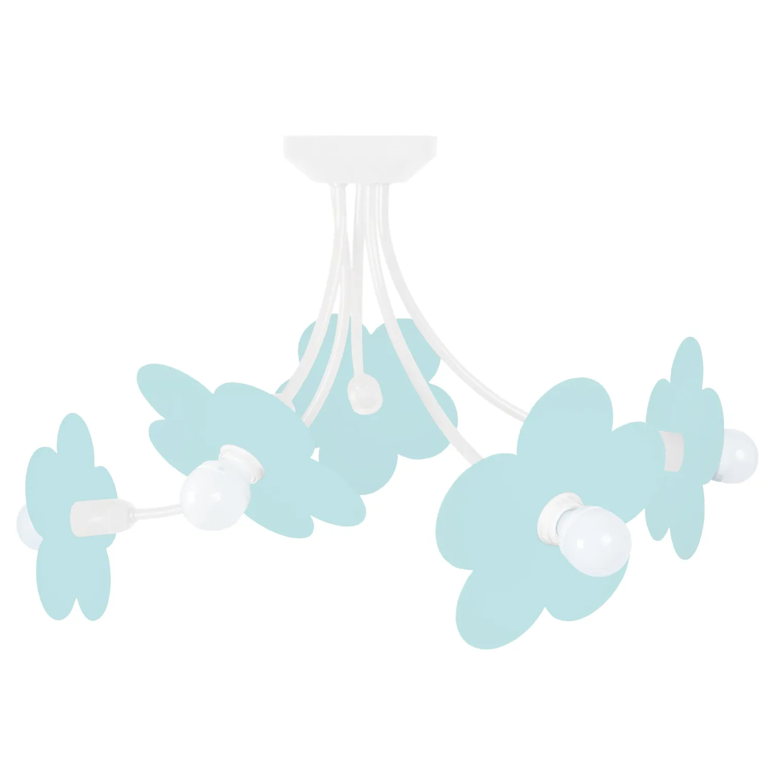 Tosel Pivoine lampadario pastello blu pastello 60 cm