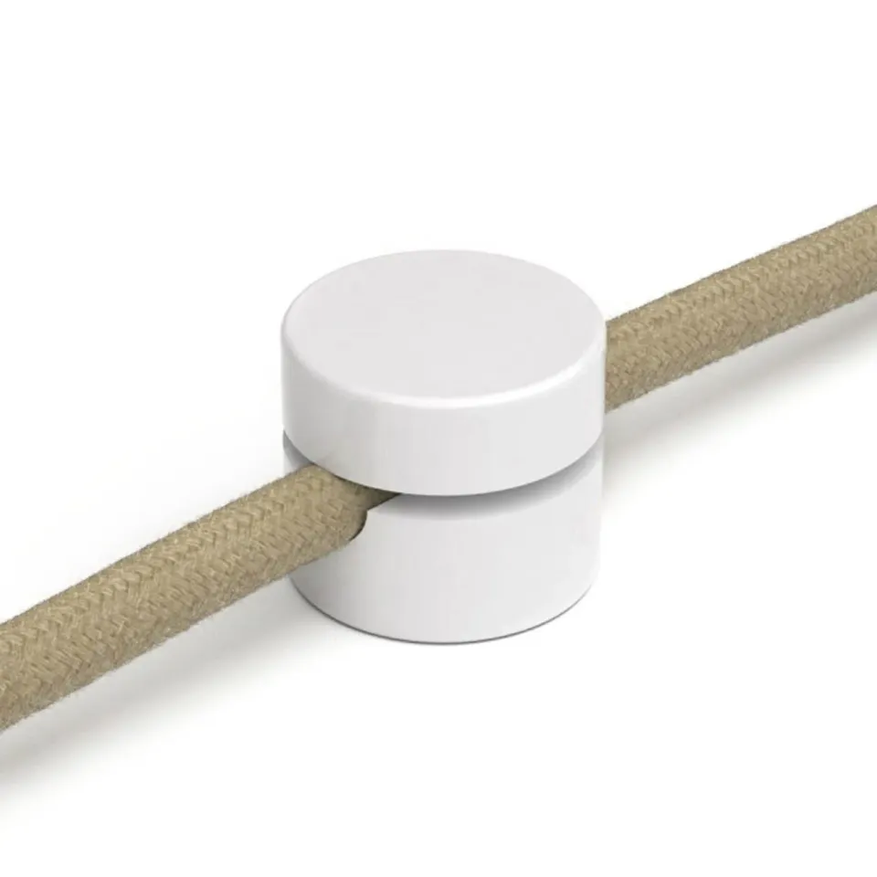 Creative Cables passacavo parete bianco EIVA 3x1 2 pz