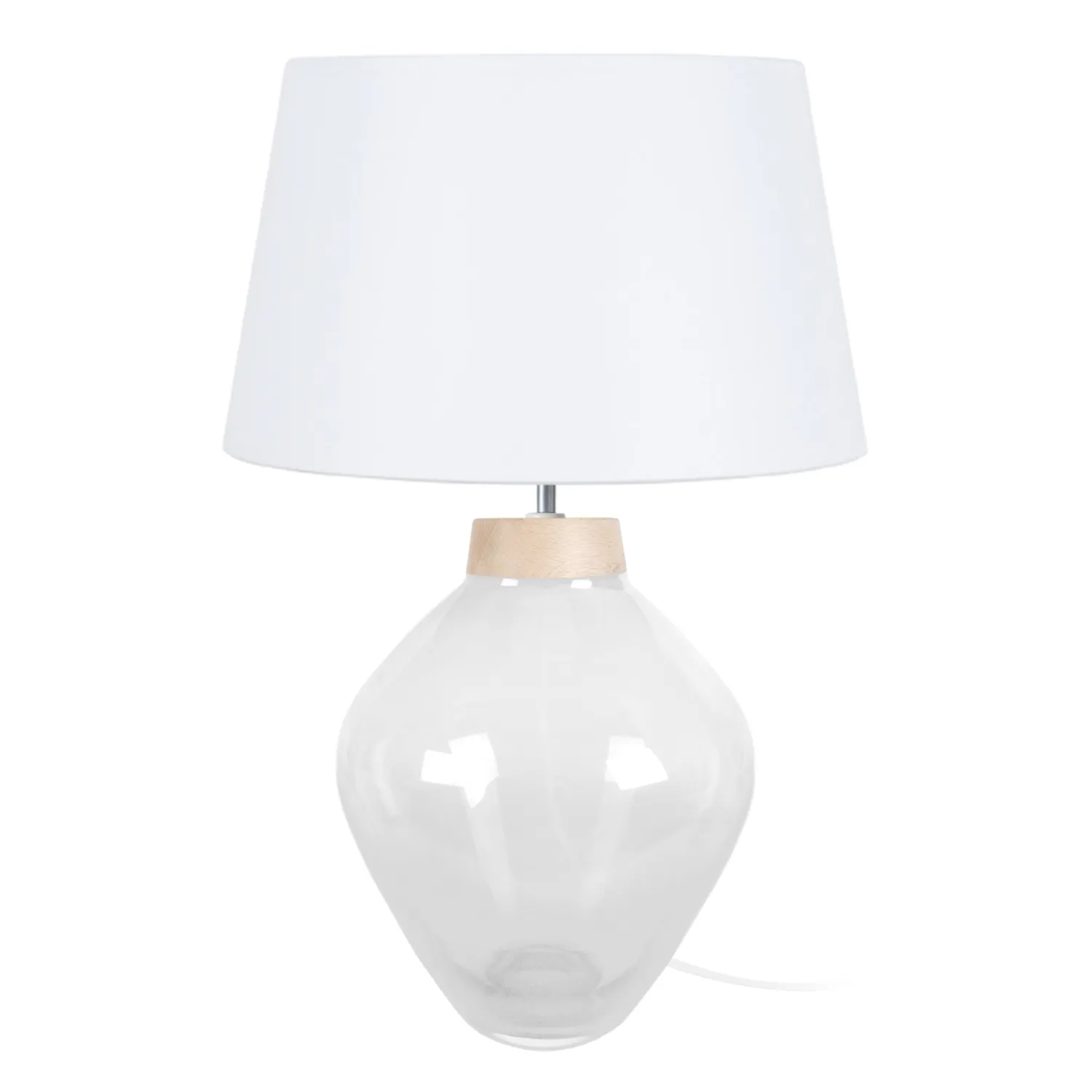 Tosel Winnipeg lampada da tavolo vetro trasparente E27