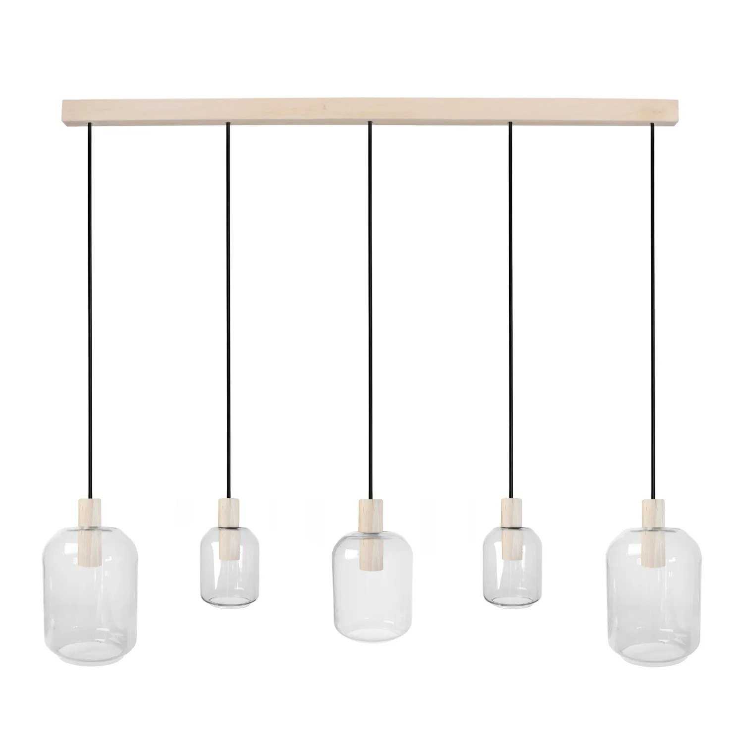 Tosel Svalbard Small lampadario vetro trasparente