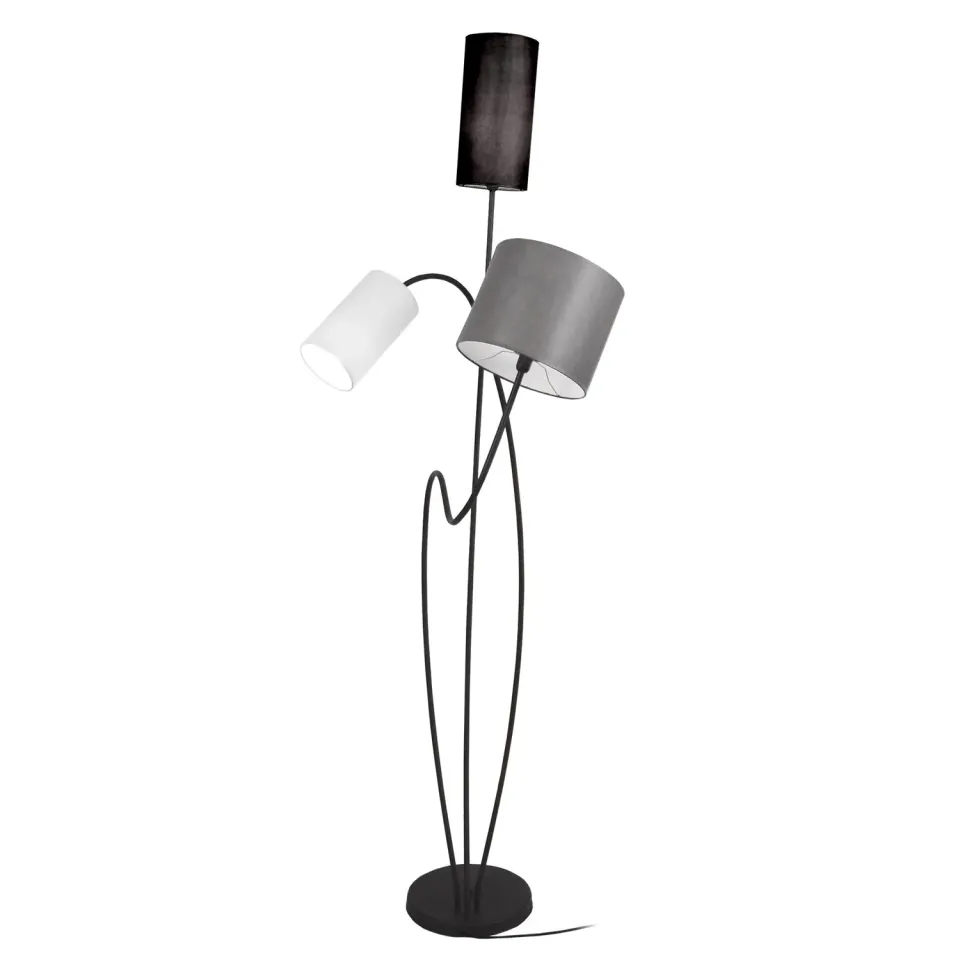 Tosel MIDI piantana marrone 45x170 cm 3 luci tessuto
