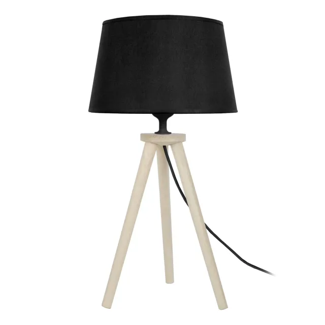 Tosel Utgard lampada tavolo treppiede naturale ecrù 30x44cm