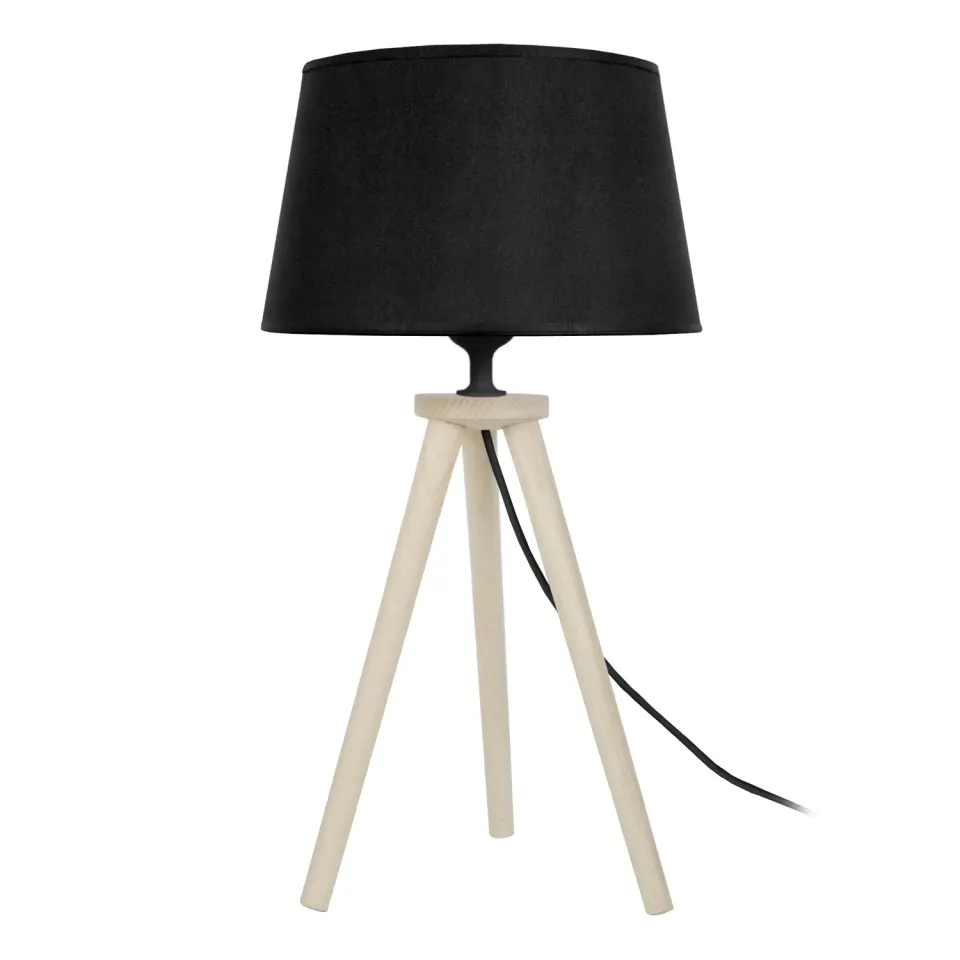 Tosel Utgard lampada tavolo treppiede naturale ecrù 30x44cm