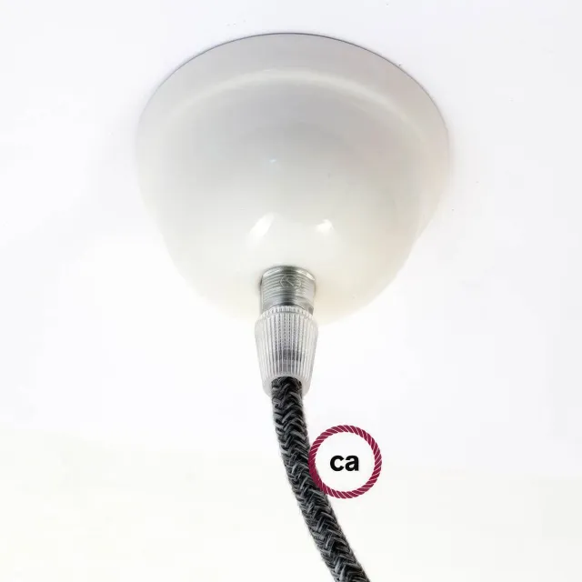 Creative Cables rosone mini ceramica bianco 75 mm