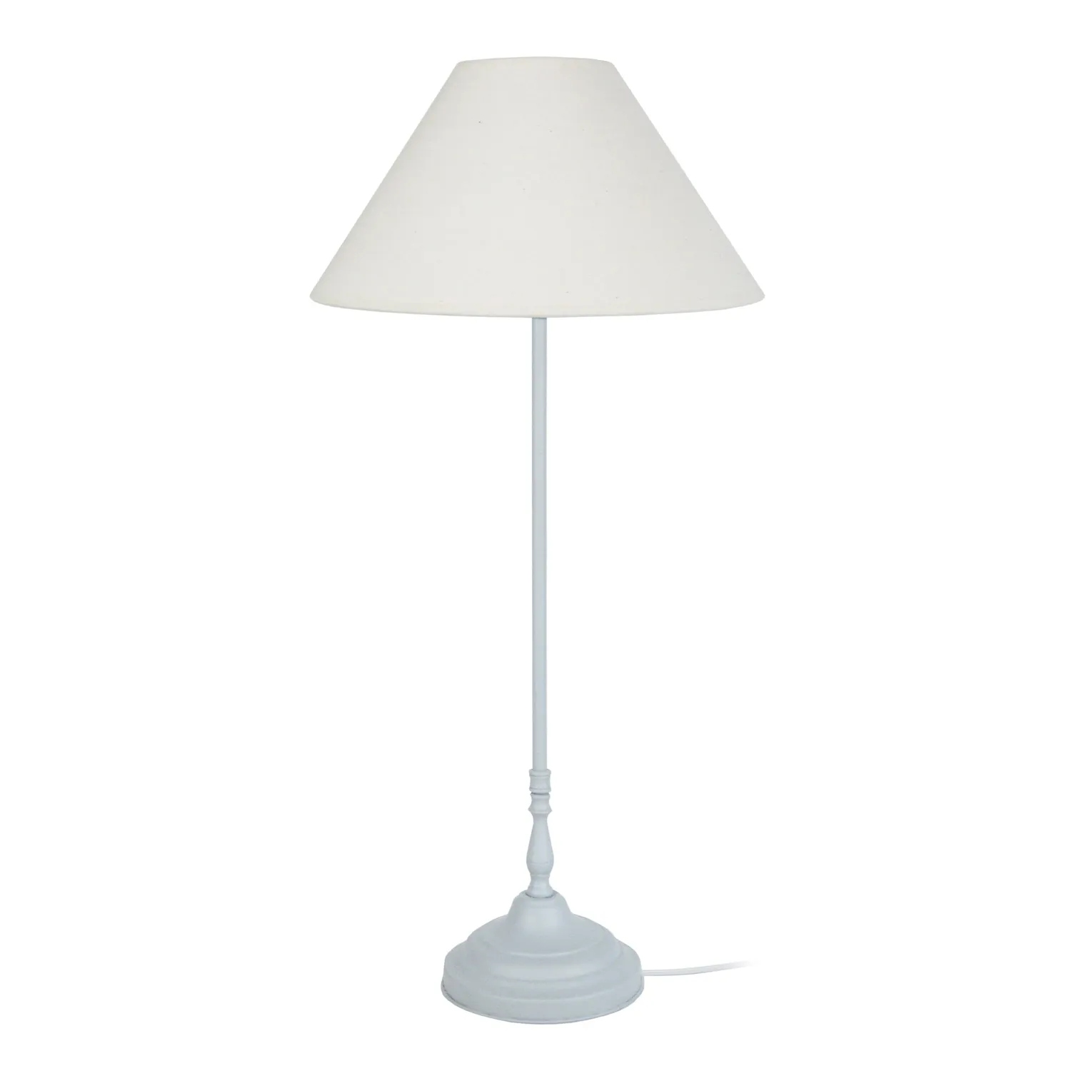 Tosel Saint Gimmer Lampada da Tavolo 25x47 cm Bianca