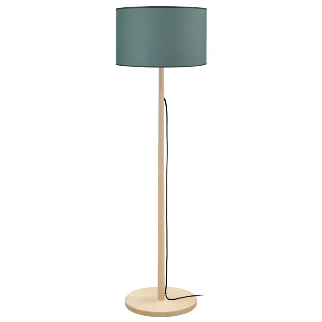 Tosel Mykines piantana legno 153cm naturale ecrù E27