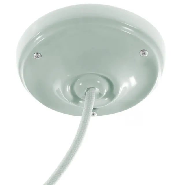 Creative Cables rosone porcellana verde salvia soffitto 105 mm