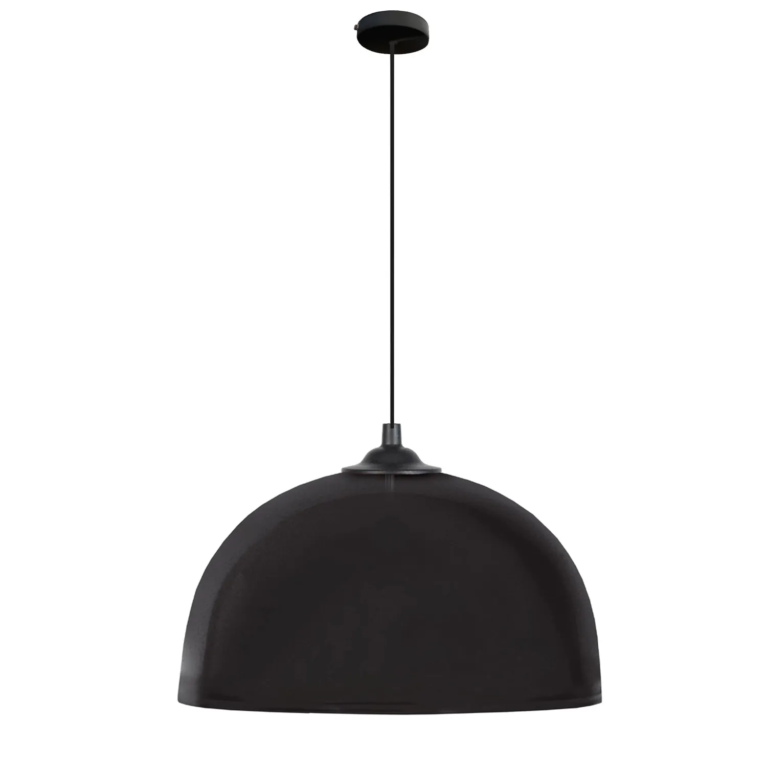 Tosel Half Ball sospensione cupola nera D24,5 cm