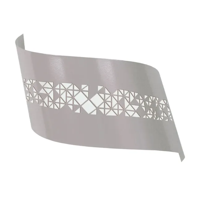 Tosel Vague Ikat Carrés applique up-down bianco avorio