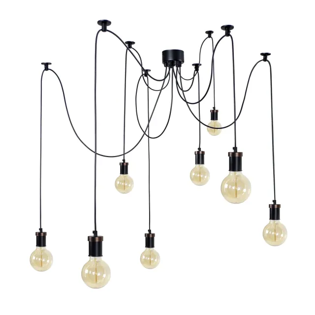Tosel Krake Lampadario Bronzo 8 Luci E27