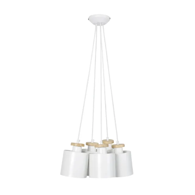 Tosel Uzibuze lampadario nero 45x90 cm metallo legno